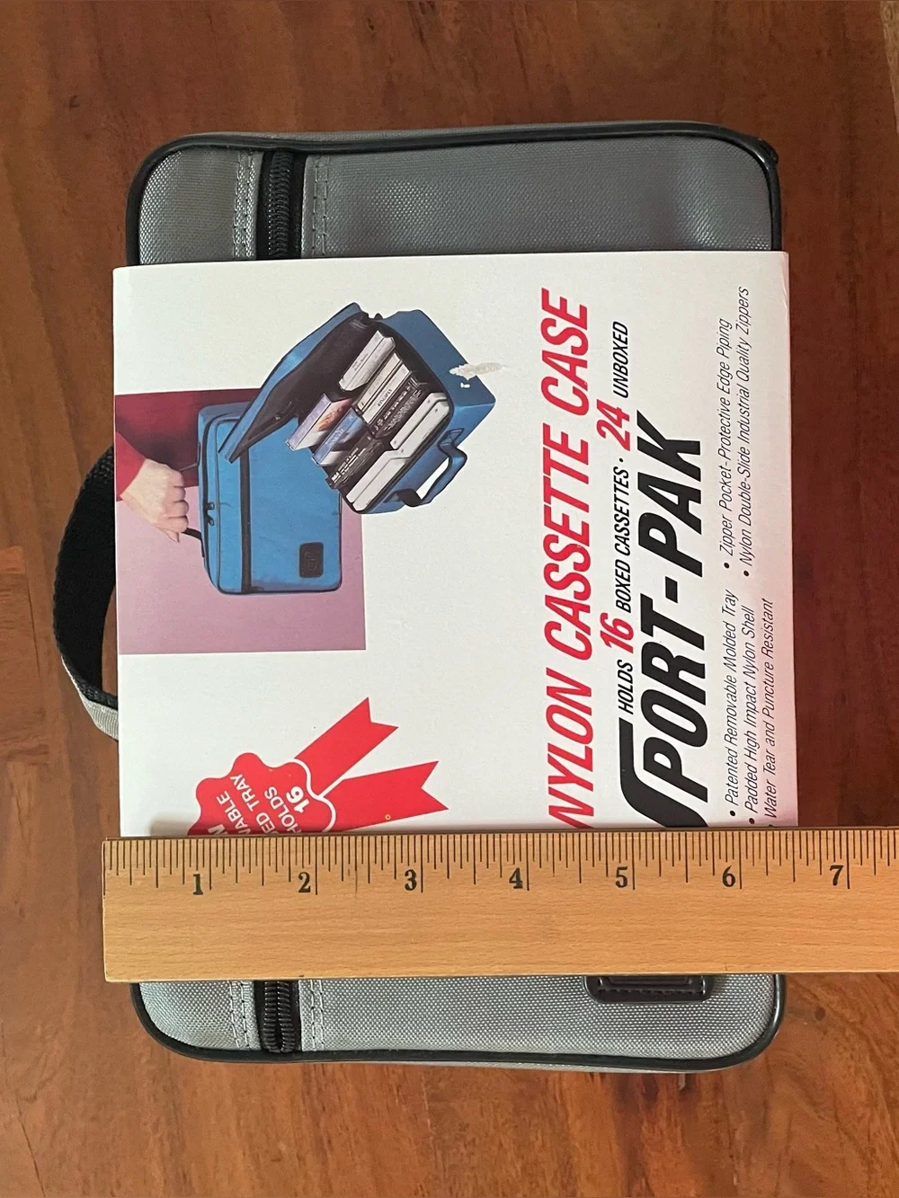 New Old Stock Vtg 1989 BMI Sport-Pak Nylon Cassette Case Holds 16 Boxed Tapes